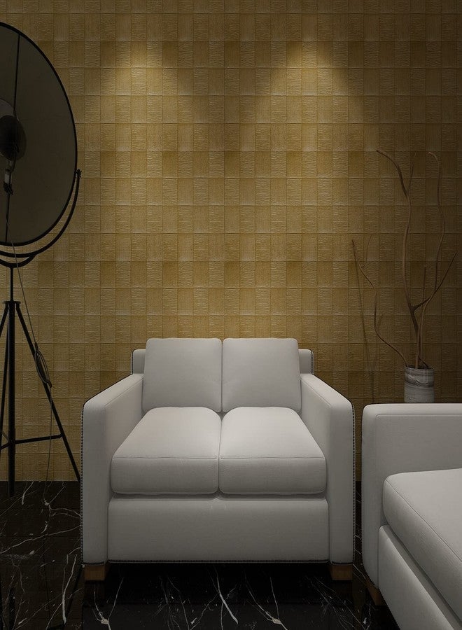 Hopz Wallpaper, Wallpaper for Walls Living Room, Wall Stickers Mustard Color 3D Brick Wall Paper Self-Adhesive Panel Decal PE Wallpaper Peel & Stick Wall (Size :70 * 70 cm Each Piece)-1 Pcs - Image 3
